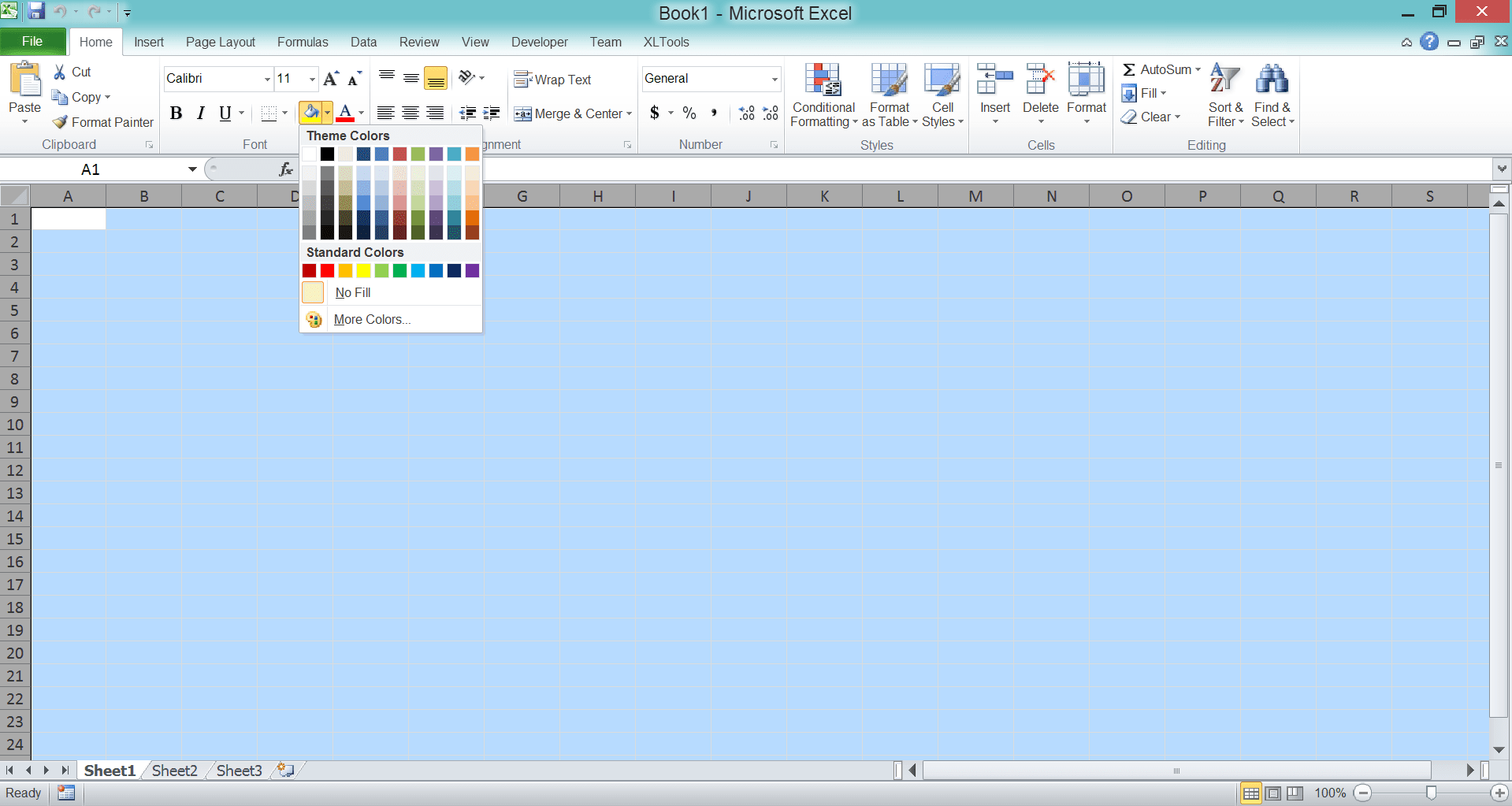 Cara menghilangkan garis potong di Excel 