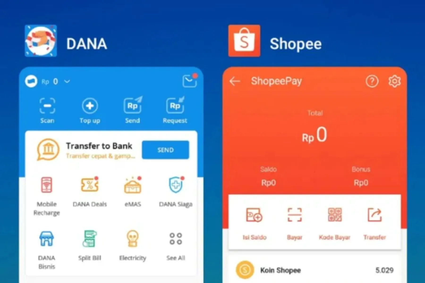 top up shopeepay lewat dana 