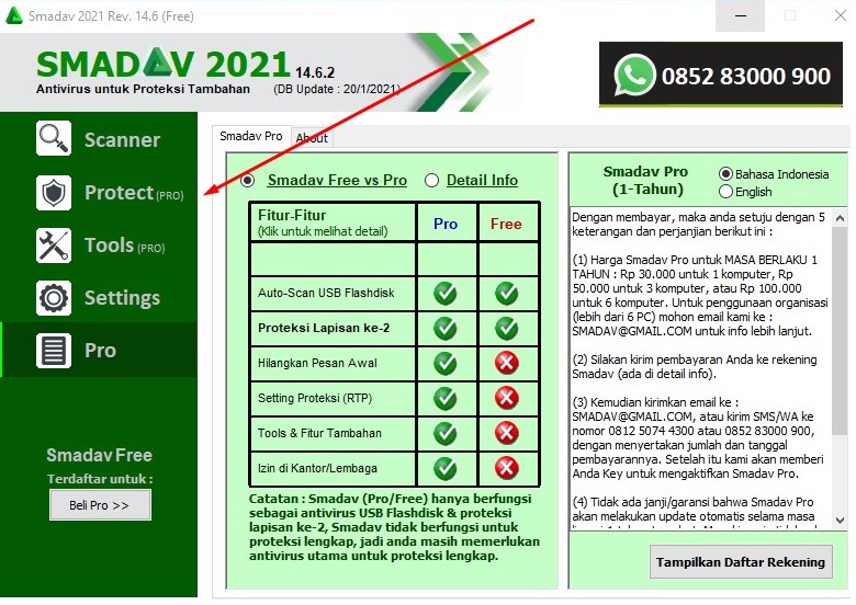 cara mematikan antivirus smadav
